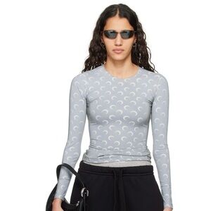 MARINE SERRE
Gray All Over Moon Reflective Long Sleeve